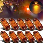 Bebusingoto 10 pcs feu de gabarit led pour remorque de camion feu de position lat�ral - feu de remorque ...