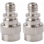 Bebusingoto 2x raccord de pompe embout de gonflage universel schrader vers dunlop chambre � air connecteur ...