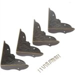 Bebusingoto 4 pcs protecteurs d'angle protecteurs du coin m�tal d�co edge coin protector pour bijoux ...