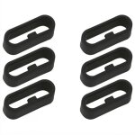 Bebusingoto lot de 6 anneaux de montre en silicone pour montre intelligente, anneaux de bracelet en caoutchouc ...