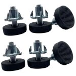 Bebusingoto 6x vis pied de meuble m6 + 6x �crous � griffe m6 r�glable embout table chaise �tag�re