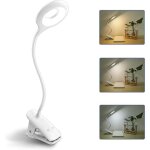 Bebusingoto lampe de bureau led sans fil rechargeable, 3 couleurs et 3 dimmables, lampe de chevet tactile ...