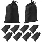 Bebusingoto sac � cordon noir 10 pi�ces sac de transport portable en polyester imperm�able avec cordon ...