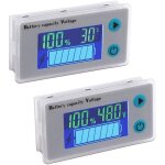 Beijiyi - 2pcs 10 - 100v niveau de batterie programmable tension indicateur de temp�rature jauge 12v ...