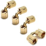 Beijiyi - 4 pcs charni�re boite, charni�res cylindriques, laiton cach� dissimul� charni�re invisible ...