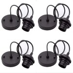 Beijiyi - 4 pi�ces kit de lustre vintageporte lampe edison vintage avec c�ble de 100mm pour suspension ...