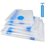 Beijiyi - 6 pi�ces sac housse de rangement sous vide avec pompe manuelle, sacs compression sous vide ...