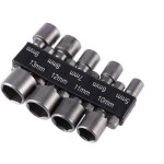 Beijiyi - lot de 9 forets � douille imp�riale de 5 � 13 mm avec �crou � percussion pour perceuse � queue ...