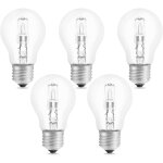 Beijiyi - ampoule halog�ne e27 a55 42w dimmable, ac220 - 240v, 650lm blanc chaud 2700k, transparent ampoule ...