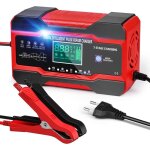 Beijiyi - chargeur de batterie voiture 10 a 12 v / 24 v chargeur pour auto moto intelligent avec �cran ...