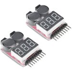 Beijiyi - rc 1 - 8s lipo testeur de batterie moniteur sonnerie basse tension alarme v�rificateur de tension ...