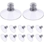 Beijiyi - ventouse a visser, 12 pi�ces 50mm ventouses transparentes avec filetage, extra fortes pvc plastique ...