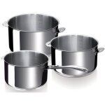 Beka - srie de 3 casseroles inox 16 / 18 / 20cm + 1 manche 12326974