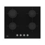 Beko hilg 64220 s plaques de cuisson table de cuisson � gaz encastr�e noire - table de cuisson (encastr�e, ...