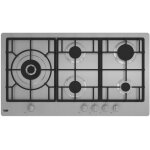 Beko himl 95225 sxe table de cuisson encastrable 90 cm gaz 5 feux acier inoxydable
