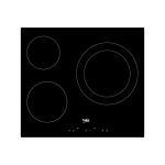 Beko table de cuisson vitroc�ramique 3 foyers commandes sensitives timer double ring