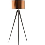 Beliani - lampadaire sur trpied en matire synthtique et mtal cuivr 156 cm stiletto