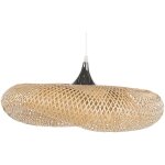 Lampe luminaire suspension design 80 cm en bambou e27 40w clairage pour salon cuisine ou salle  manger ...