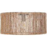 Beliani - lampe suspendue au plafond style boho base en fer abat - jour en jute naturel sewa