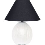 Beliani - lampe de table beige en c�ramique 42 cm abat - jour en c�ne eclairage ambiant cadena