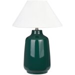 Beliani - lampe de table verte en c�ramique 57 cm abat - jour en c�ne eclairage ambiant careta