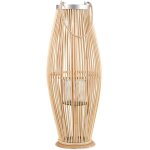 Beliani - lanterne décorative bougeoir design 72 cm de hauteur en bambou naturel accessoire parfait pour ... Beliani - lanterne décorative bougeoir design 72 cm de hauteur en bambou naturel accessoire parfait pour ...