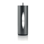 Bellecour literie pied de lit cylindrique lumineux noir hauteur 16 cm (vendu  l'unit)