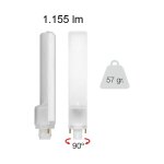 Ampoule led g24 9w 880lm 3000k