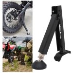 B�quille lat�rale simple pour moto b�quille de levage de roue avant arri�re pour moto noir