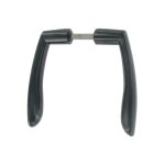 Tirard ? b�quille double alu noir carr� 7mm pour porte 90 - 120mm ? fixation inox rapide ? compatible ...