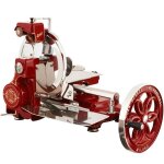 Berkel - trancheuse volano fiorito b114 couleur rouge décorations or Berkel - trancheuse volano fiorito b114 couleur rouge décorations or
