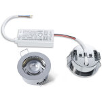 Bernstein ? spot led encastrable ip65 �45mm ? lumi�re r�glable blanc neutre 4000k ? cadre chrom� pour ...