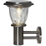 Star trading lanterne solaire pireus, applique murale, acier inoxydable, led, capteur crpusculaire, ...