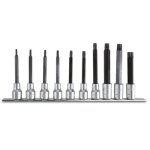Beta - 920tx - l / sb10 jeu de cls  douilles 1 / 2' torx mle long 10 pcs.
