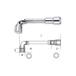 Beta - cl�s � pipe d�bouch�e chrom�e polie - 932 - 364 mm - 32 - mixte