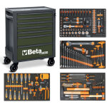 Beta ? servante d'atelier roulante 7 tiroirs ? dimensions tiroirs 588x367mm ? capacit� 800kg ? verrou ...