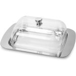 Beurrier en acier inoxydable avec couvercle, r�cipient robuste pour le fromage / beurre, petit r�cipient ...