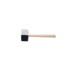 Bgs maillet en caoutchouc noir / blanc tte, 1969