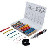 Bgs mini chalumeau � gaz chaud avec assortiment de gaines thermor�tractables en couleur avec allumage ...