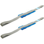 Bgs technic - lot de 2 sangles polyester leve porte meubles demenagement reglable bgs 100kgs