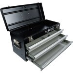 Caisse  outils mtallique, vide 3 tiroirs