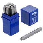 Chiffres a frapper pro 2 mm - 9 pcs