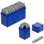 Chiffres et lettres pro 8 mm a frapper - 36 pcs