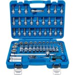 Coffret de douilles 10 mm (3 / 8') en pouces 61 pices