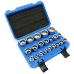 Bgs technic - coffret de douilles bgs 12 pans chrome vanadium de 8 � 36 mm carre 1 / 2