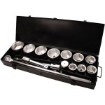Bgs do it yourself - coffret poids lourds carre 1 pouce - douilles 6 pans 36 a 80 mm