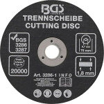 Disque 75 x 1. 8 x 10 mm a tronconner pour meuleuses pneumatique Disque 75 x 1. 8 x 10 mm a tronconner pour meuleuses pneumatique