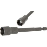 Douille à choc, six pans, extra longue pour perceuses 6, 3 mm (1 / 4'') 13 mm bgs 2769 Douille à choc, six pans, extra longue pour perceuses 6, 3 mm (1 / 4'') 13 mm bgs 2769