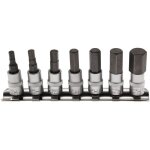 Embouts cles 6 pans males bgs technic carre 1 / 4 chrome vanadium
