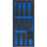 Bgs technic - insert de servante 1 / 3 jeu 8 tournevis isoles vide